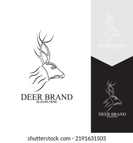 Deer Logo Template vector icon illustration design