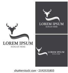 Deer Logo Template vector icon illustration design
