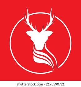 Deer logo template vector icon