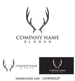 Deer Logo Template vector icon illustration design