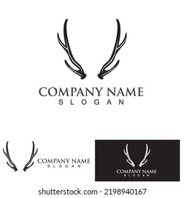 Deer Logo Template vector icon illustration design