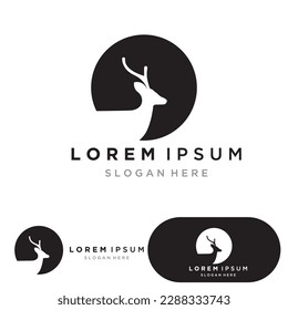 Deer Logo Template vector icon illustration design