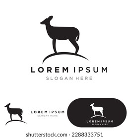 Deer Logo Template vector icon illustration design
