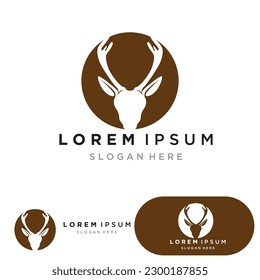 Deer Logo Template vector icon illustration design