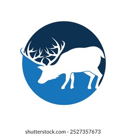 Deer Logo Template vector icon illustration design