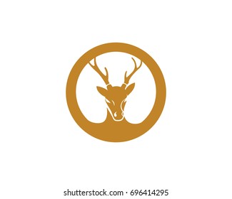 Deer Logo Template vector icon illustration design