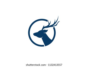 Deer Logo Template vector illustration