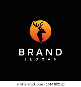 Deer Logo Template vector Illustration