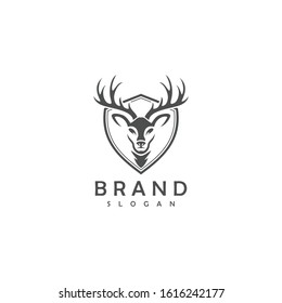 Deer Logo Template vector Illustration