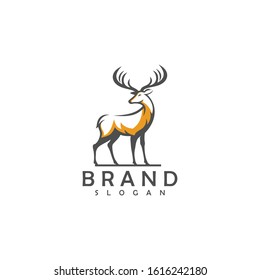 Deer Logo Template vector Illustration