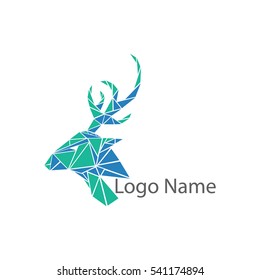 deer logo with triangle style.
can you use for your company logo