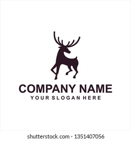 Deer Logo Vector Stock Vector (Royalty Free) 1351407056 | Shutterstock