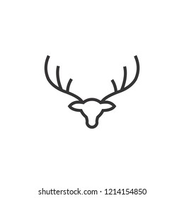 Deer logo vector concepts modern minimalist template graphic