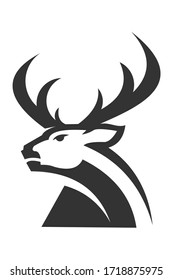 deer logo vector design