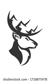 deer logo vector design