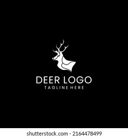 Deer logo vector icon design template