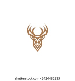 Deer logo vector icon design template