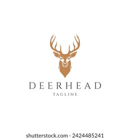 Deer logo vector icon design template