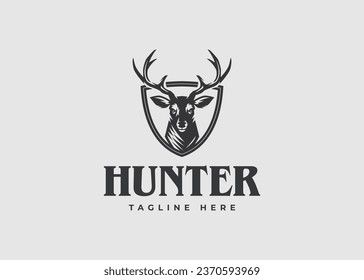 deer logo vector icon illustration
