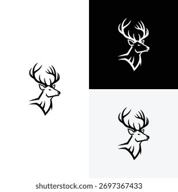 deer logo vector icon illustration