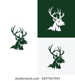 deer logo vector icon illustration