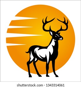 deer logo, deer Vector illustration - Vector
