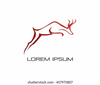 Deer Logo Vector Illustration