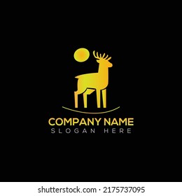 Diseño de ilustración vectorial del logotipo del Deer 