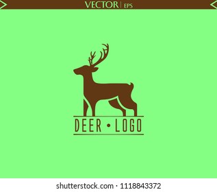 Deer Logo. Vector Illustration icon