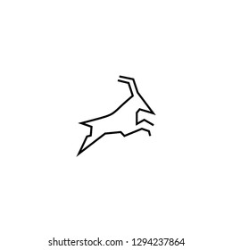 deer logo vector illustration template