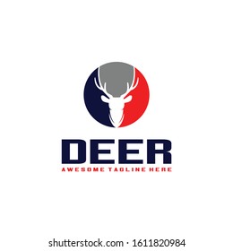 Deer Logo, Deer Logo Vector, Deer Logo Template