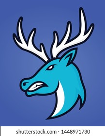 Deer Logo Your Esport Team Stock Vector (Royalty Free) 1448971730 ...