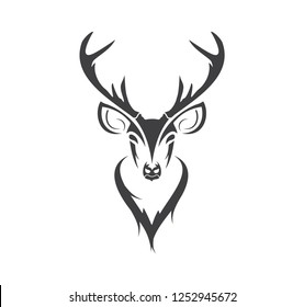 Deer Isolated Vector Illustration Stock Vector (Royalty Free) 119753173