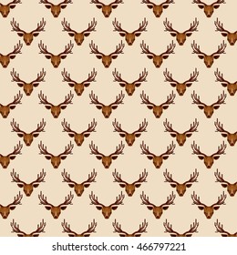 deer low poly animal, vector illustration eps10