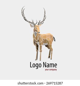 Deer made of pieces