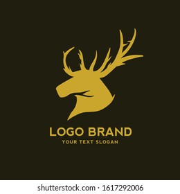 Deer Minimalist Logo Design 