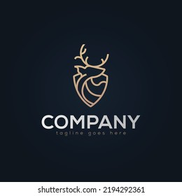 Deer Monogram Creatice Logo Design