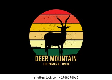 deer mountain the power of track color yellow and orange green