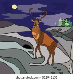 deer in nature