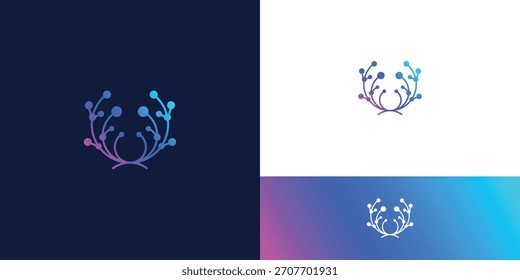 deer nature tech logo design inspiration