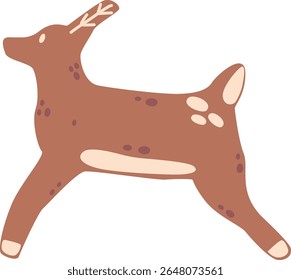 Ciervos de año nuevo Ilustración vectorial de pan de jengibre