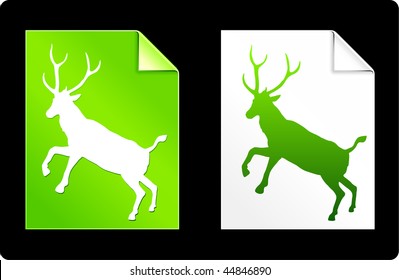 Deer Pages Collection Original Vector Illustration