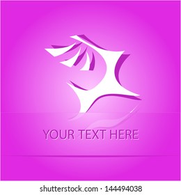Deer. Paper sticker as bookmark. Vector illustration. Eps10.