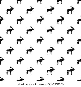 Deer Pattern Seamless Simple Style Vector Stock Vector (Royalty Free ...