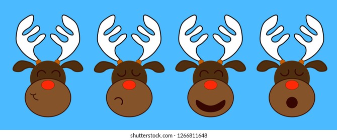 Deer pattern, vector graphics