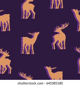 deer pattern, vector, illustration