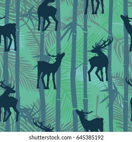 deer pattern, vector, illustration