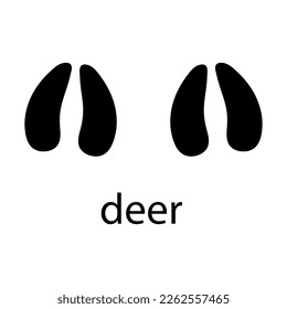 Deer Paw Logo design vector illustration design template.eps
