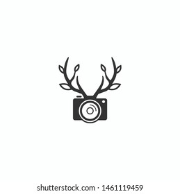 deer photography logo design concept