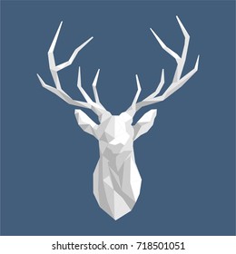 Deer polygonal - picture for interior in Scandinavian style